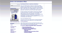 Desktop Screenshot of heilen-mit-kolloidalem-silber.de
